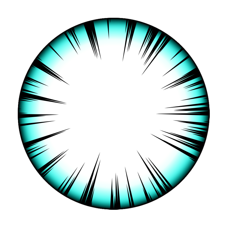 Black Spike Fluorescent Blue (No Status)